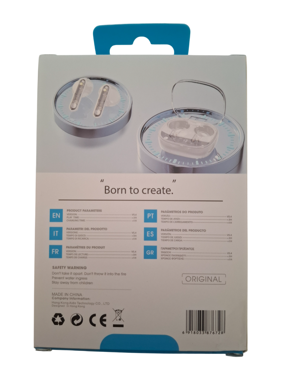 Bežične In-Ear slušalice ZERO Noise - Pure Bass TWS134 - bijele