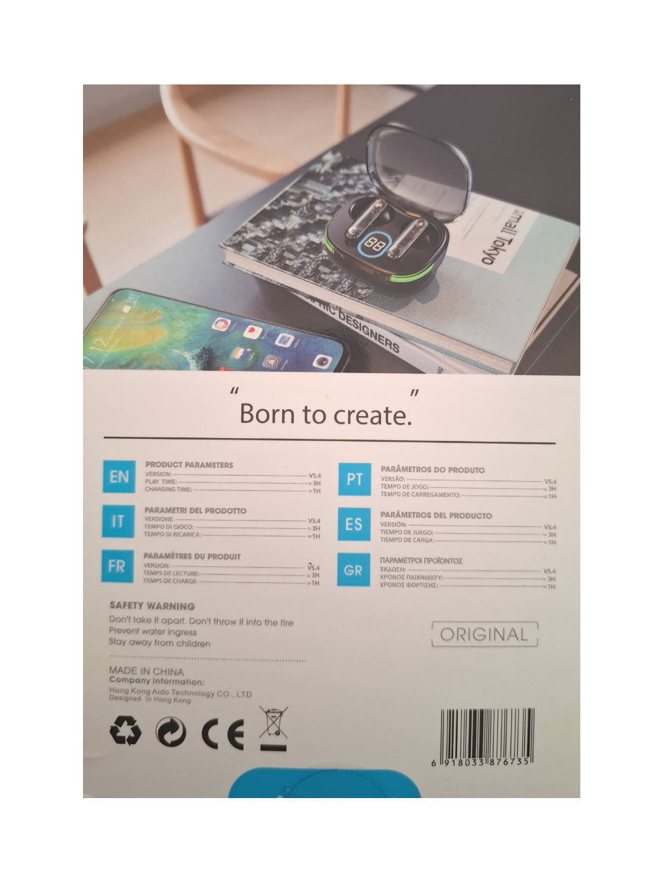 Bežične stereo slušalice TWS135 - crne