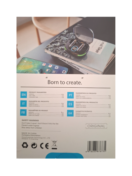 Bežične stereo slušalice TWS135 - crne