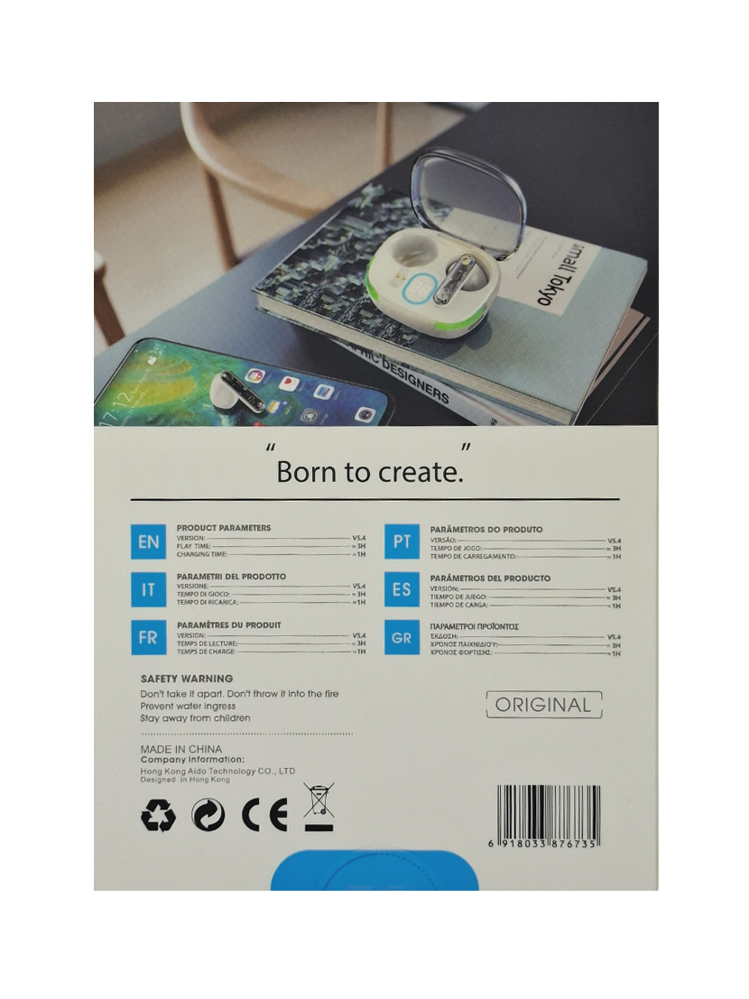 Bežične stereo slušalice TWS135 - bijele