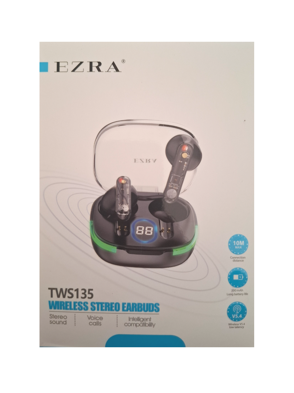 Bežične stereo slušalice TWS135 - crne