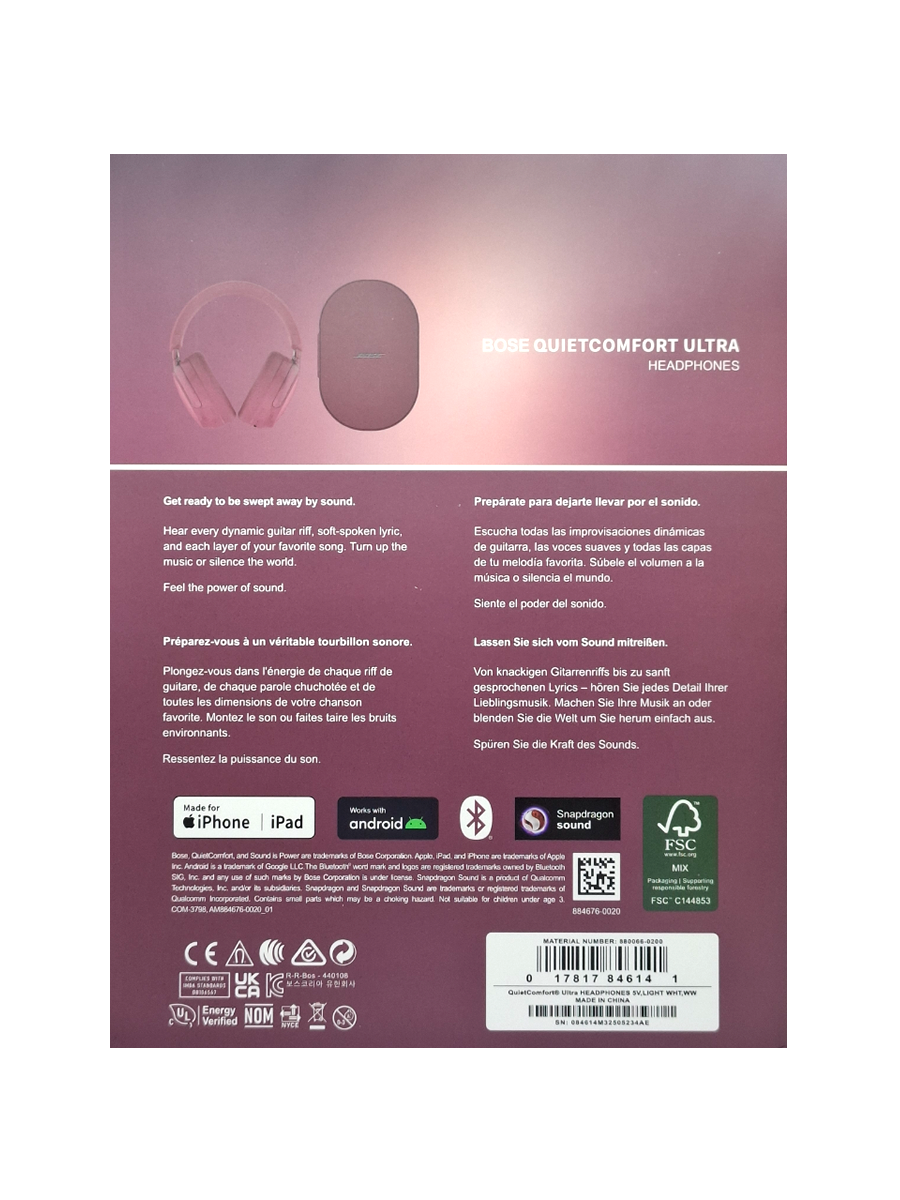 Bose QuietComfort Ultra slušalice - bordo