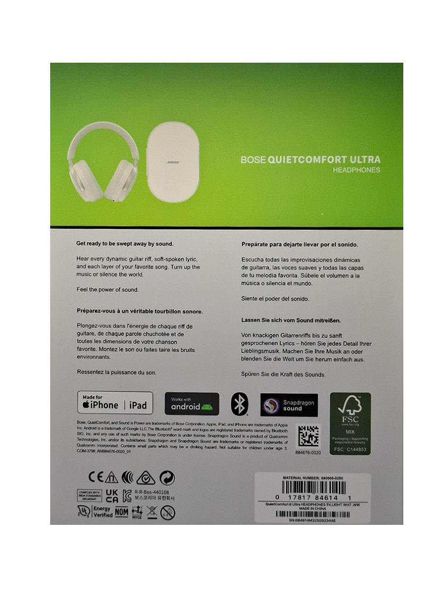 Bose QuietComfort Ultra slušalice - bijele