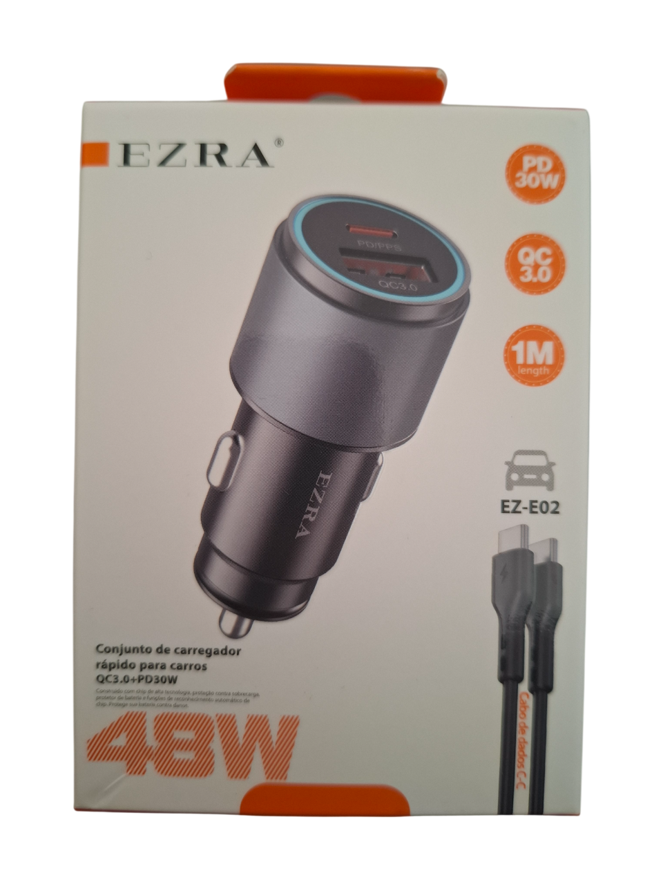 Auto punjač EZ-E02 sa USB-C kablom