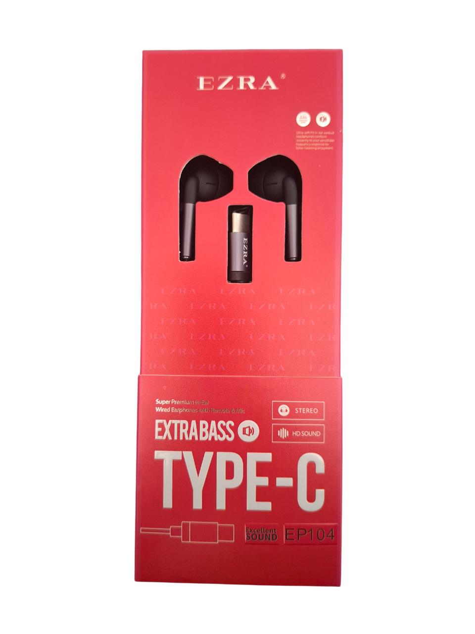 In-Ear slušalice sa Type-C priključkom i pojačanim basom EP104 - crne