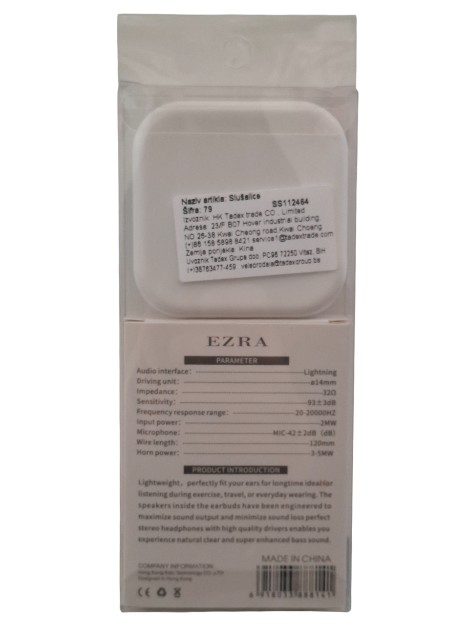 In-Ear slušalice sa Lightning priključkom EP118