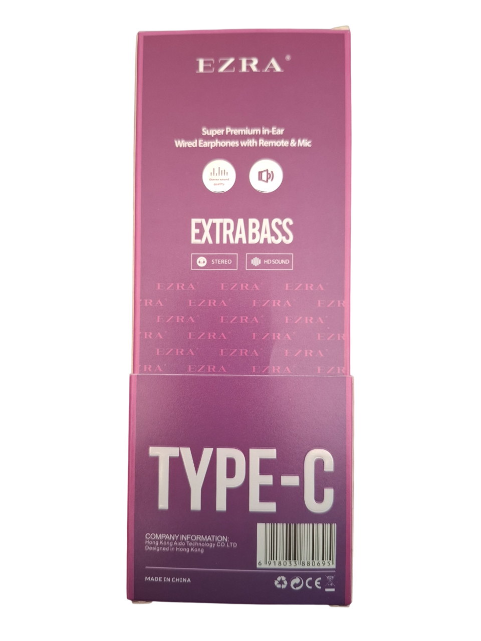 In-Ear slušalice sa Type-C priključkom i pojačanim basom EP104 - srebrne