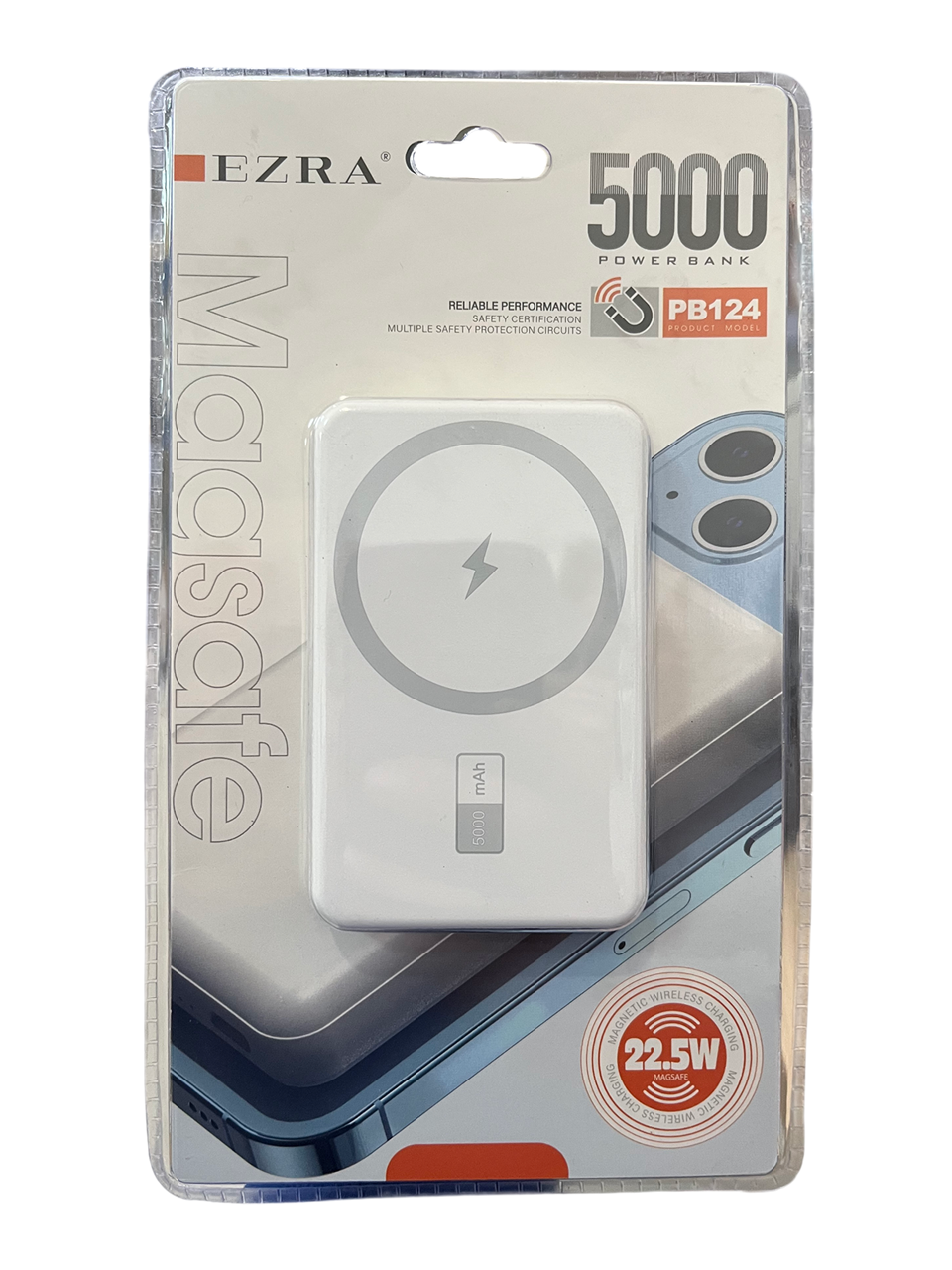 Prenosni punjač (Power Bank) MagSafe PB124 5000 mAh bijeli