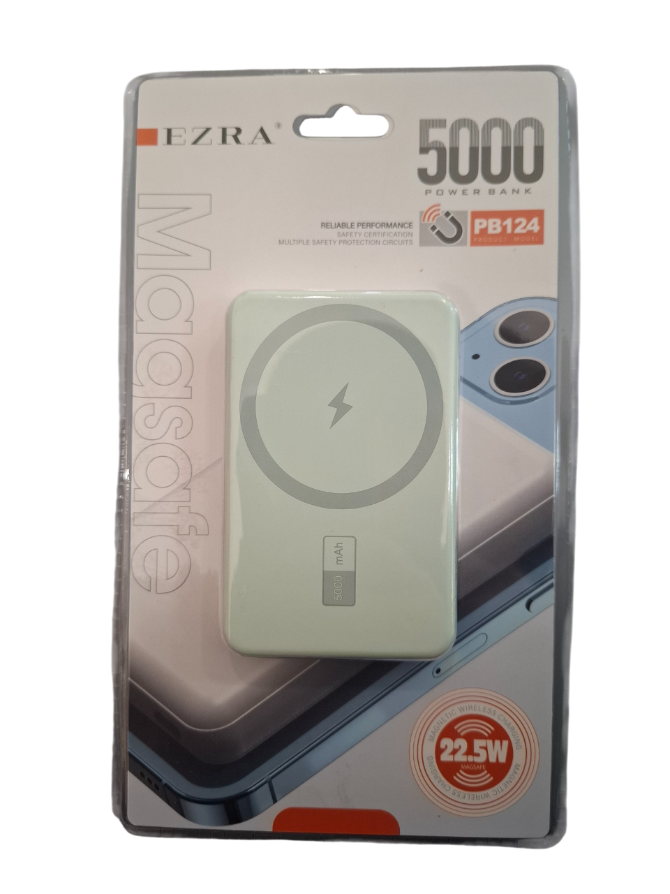 Prenosni punjač (Power Bank) MagSafe PB124 5000 mAh zeleni