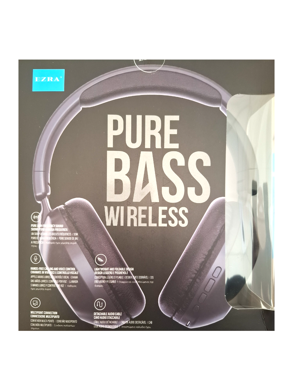 Pure Bass bežične slušalice BW84 - crne