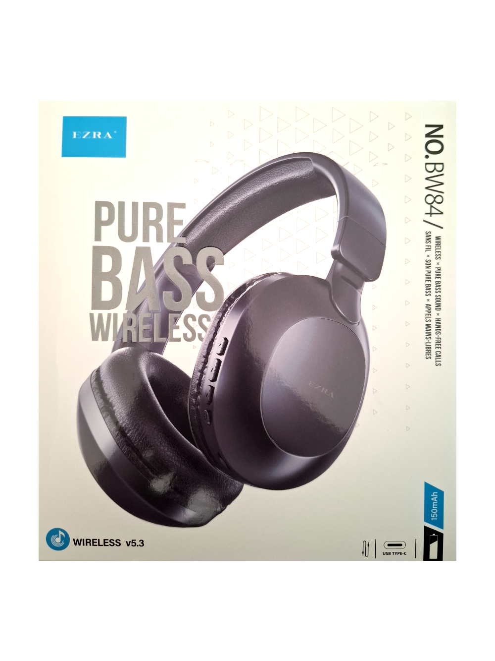 Pure Bass bežične slušalice BW84 - crne