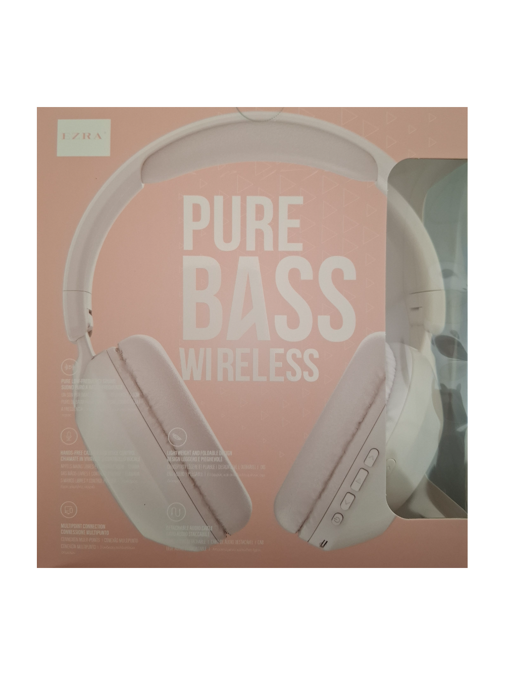 Pure Bass bežične slušalice BW84 - roze