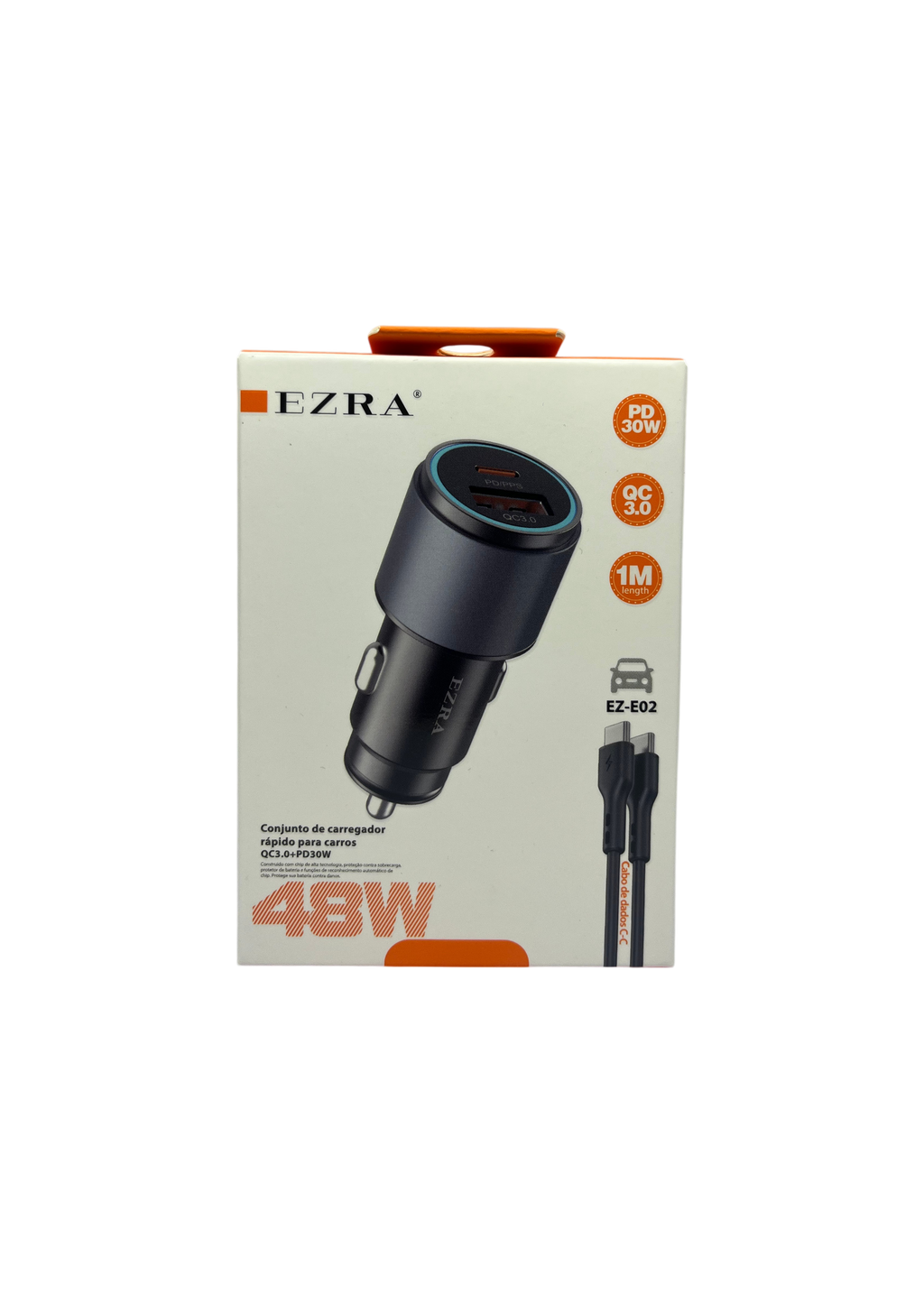 Auto punjač EZ-E02 sa USB-C kablom