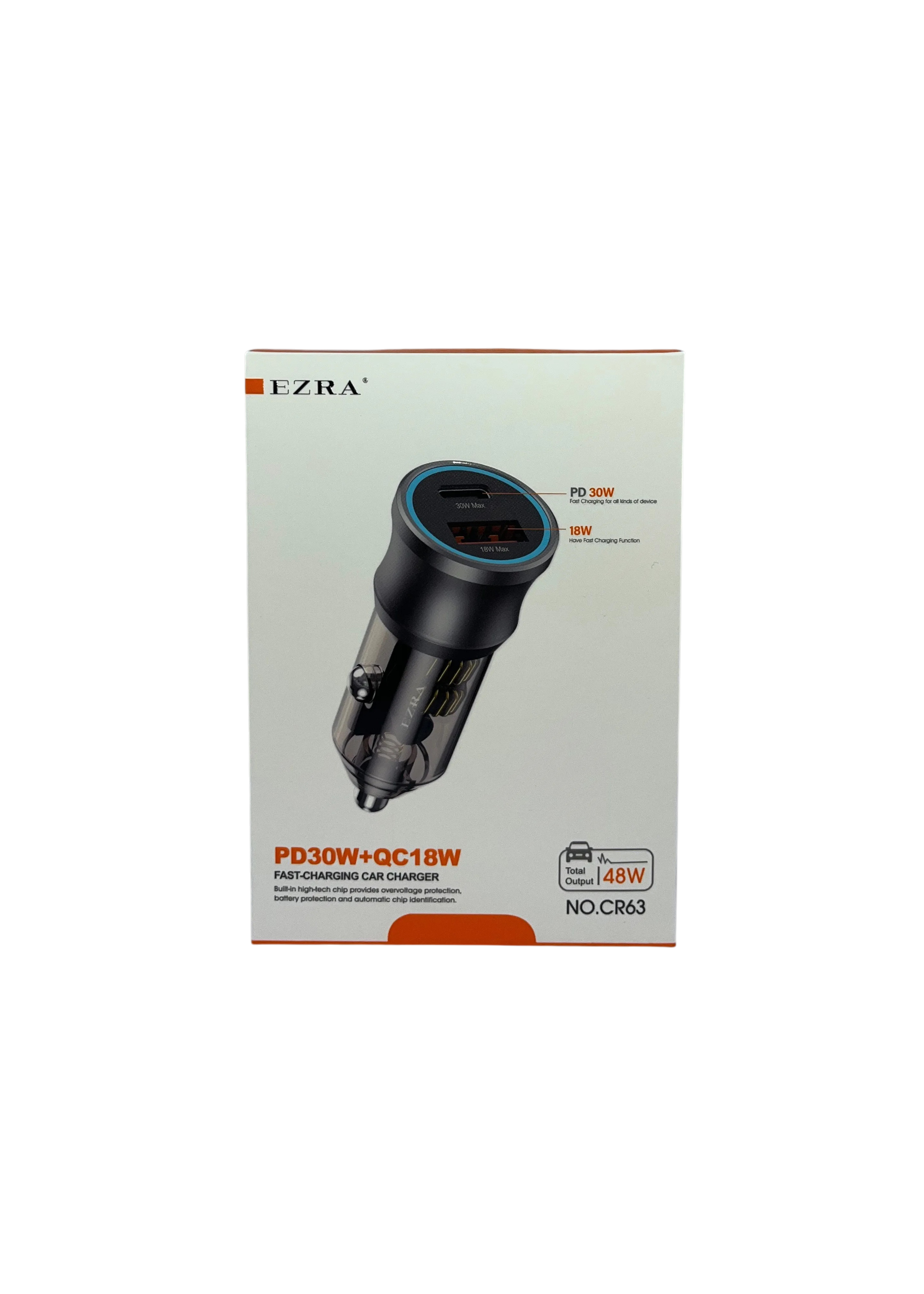 Auto punjač CR63 (PD 30W + QC 18W)