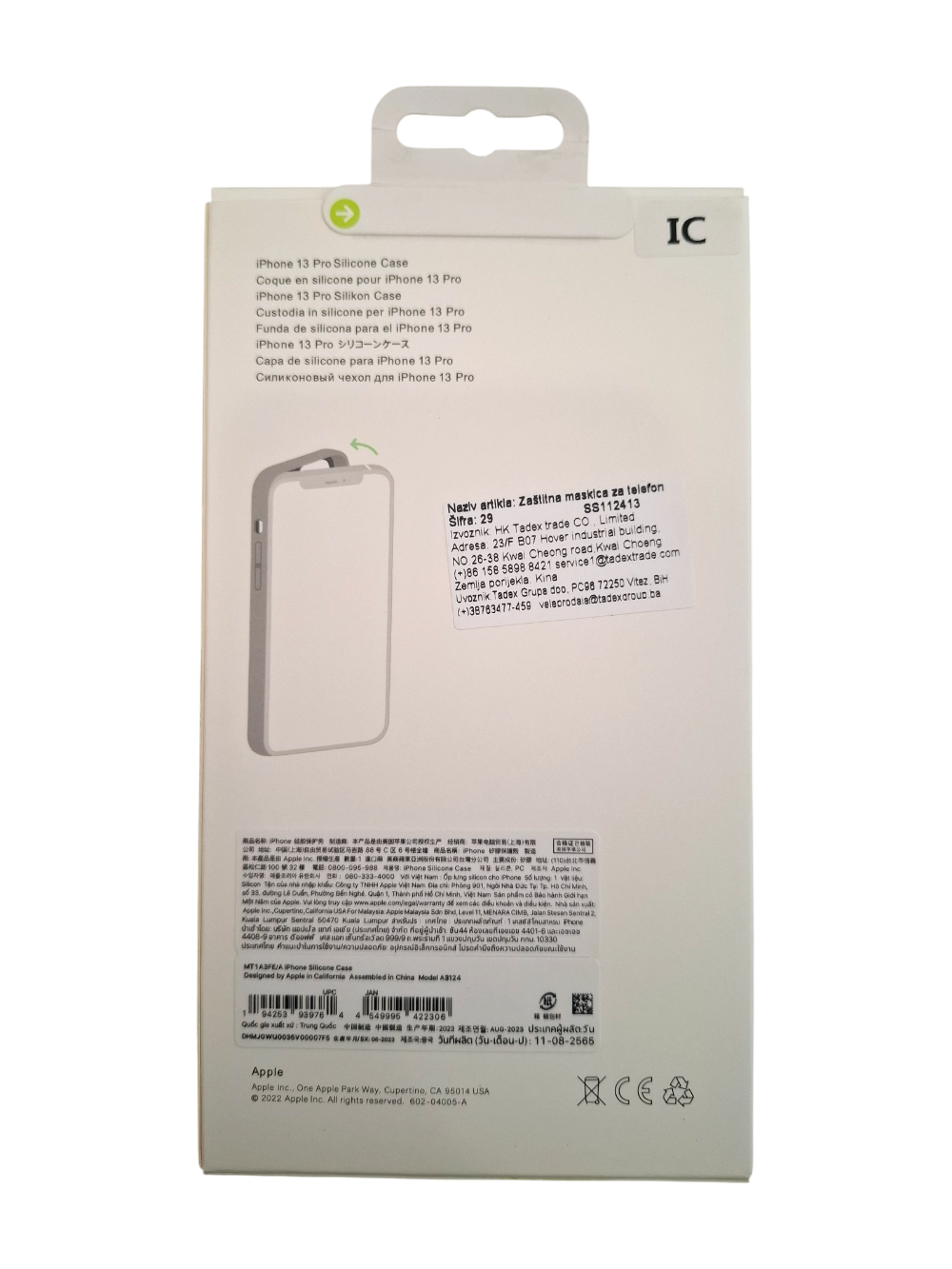 Silikonska maska za iPhone 13 Pro (MagSafe) - plava