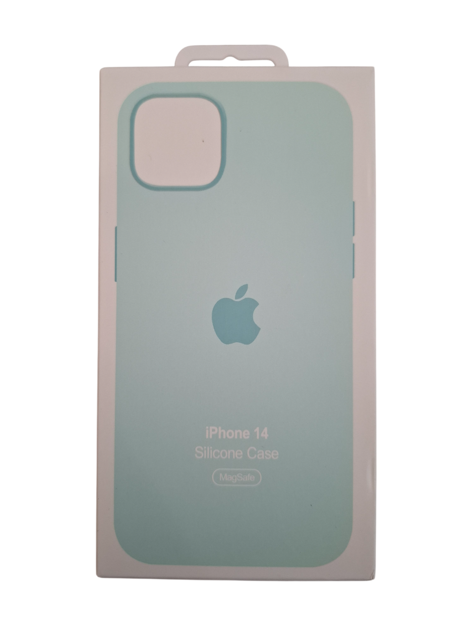 Silikonska maska za iPhone 14 (MagSafe) - svijetlo plava