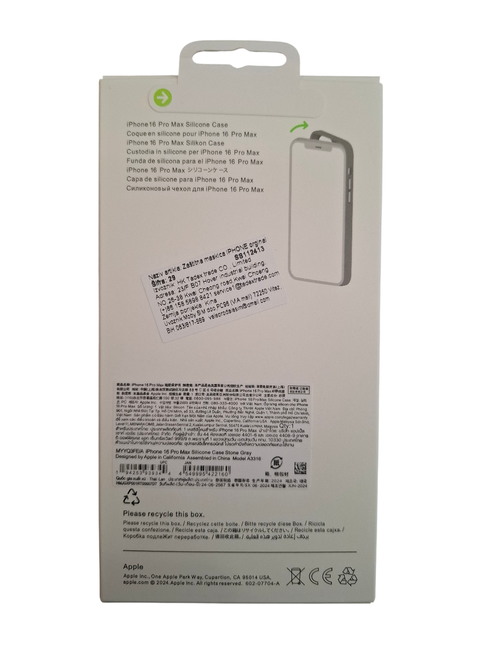 Silikonska maska za iPhone 16 Pro Max (MagSafe) - tamno zelena